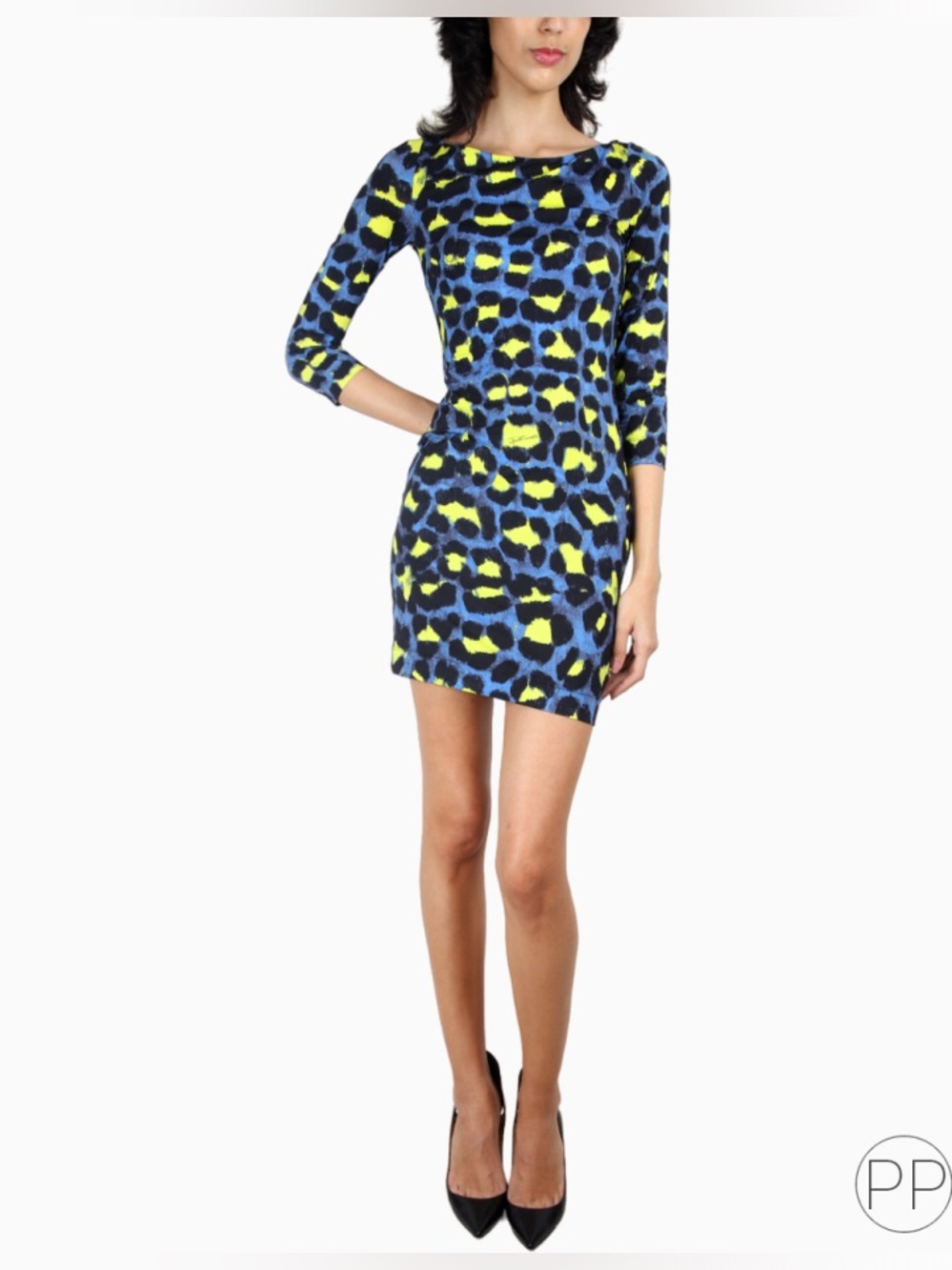JUST CAVALLI Neon Animal Print Dress size 44/ 8 US